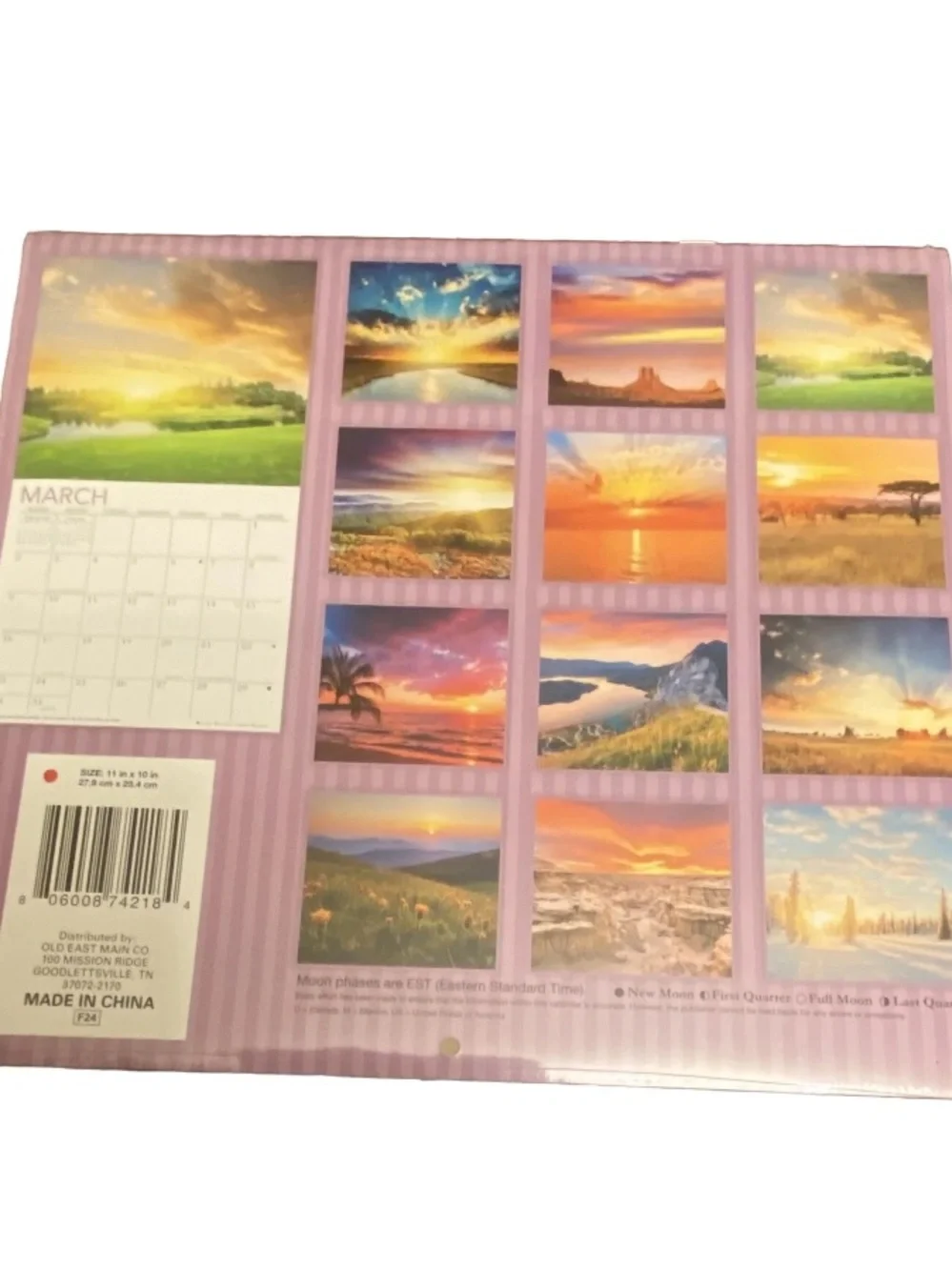 2025 Sunsets 16 Month Wall Calendar Old East Main Company Sealed New.